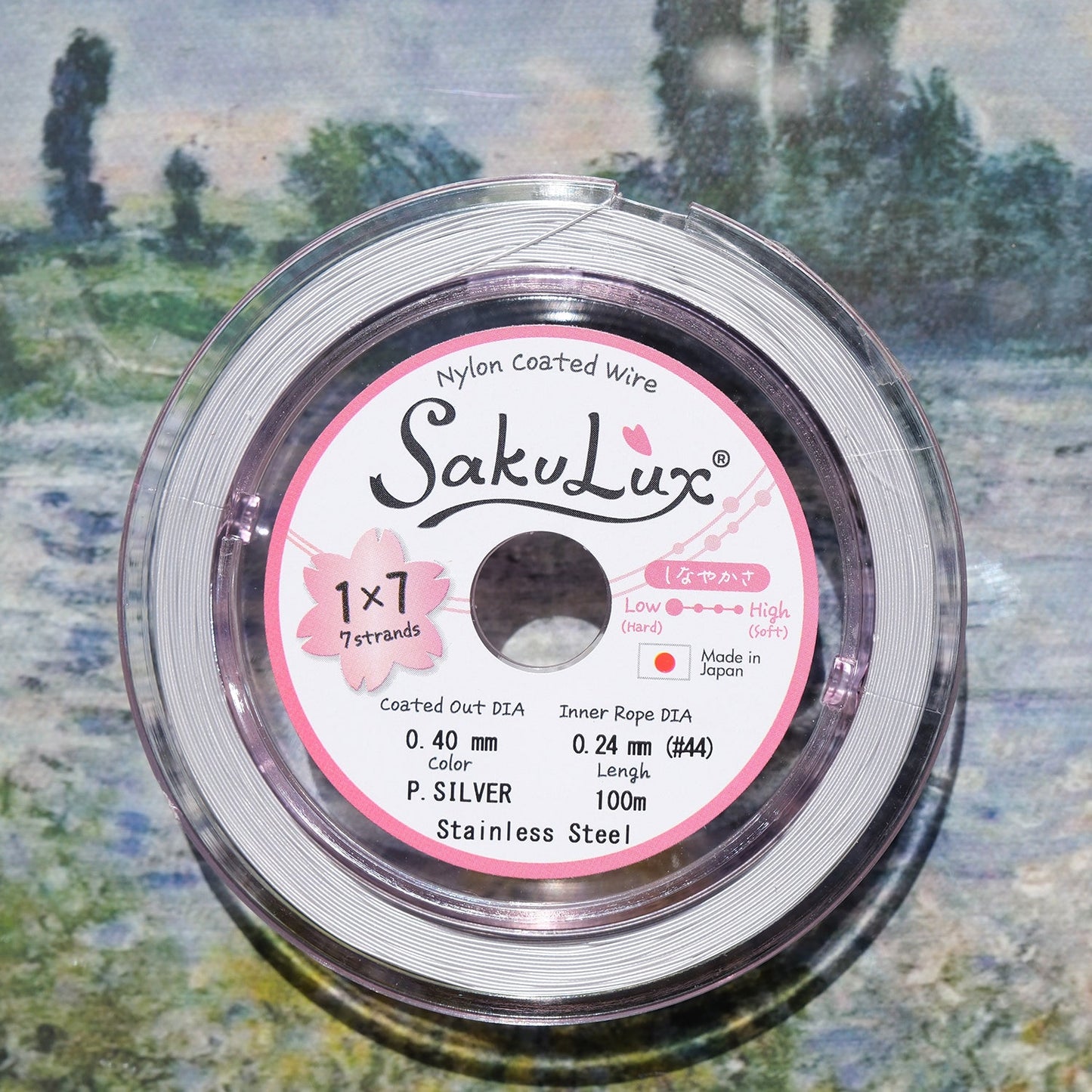 100m 0.3mm/0.4mm Japanese Imported Soft Wire 7 - Strand Steel Beading Wire for DIY Jewelry Making - BEADIFUL