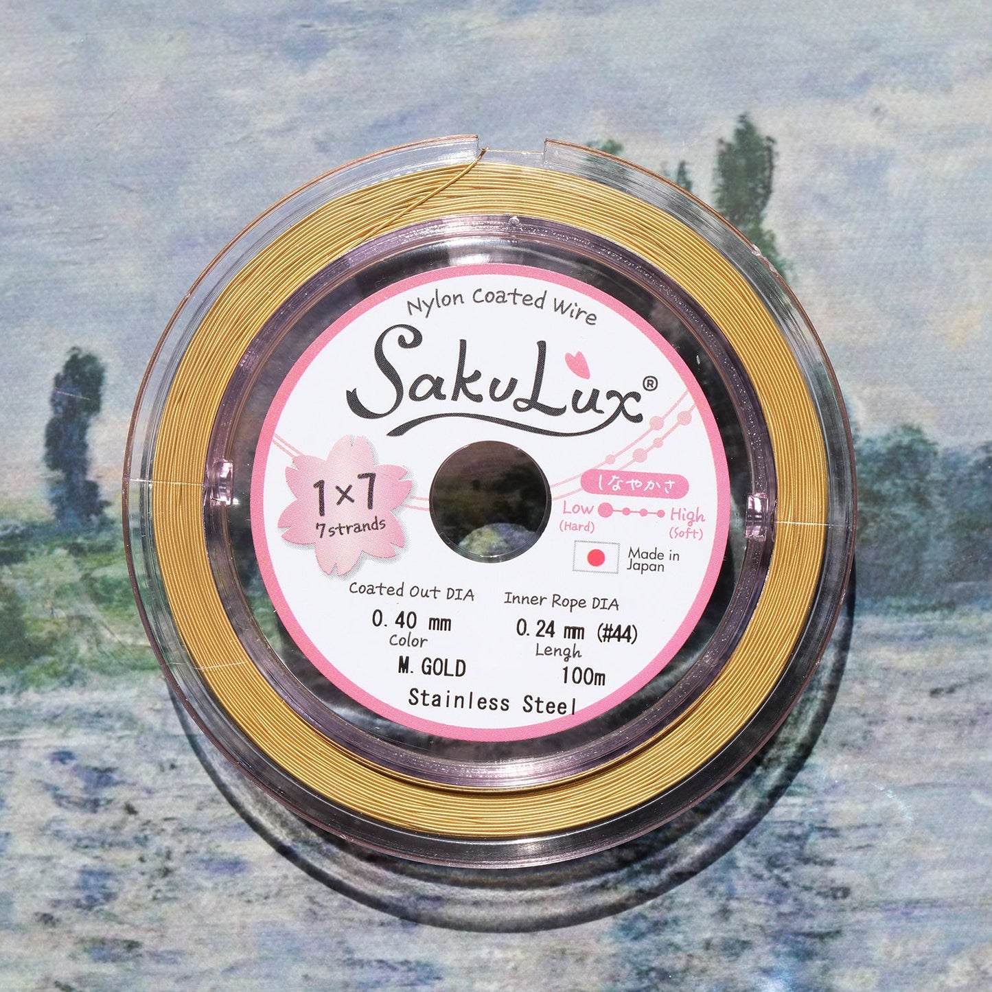 100m 0.3mm/0.4mm Japanese Imported Soft Wire 7 - Strand Steel Beading Wire for DIY Jewelry Making - BEADIFUL