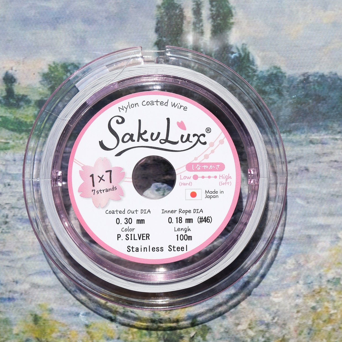 100m 0.3mm/0.4mm Japanese Imported Soft Wire 7 - Strand Steel Beading Wire for DIY Jewelry Making - BEADIFUL