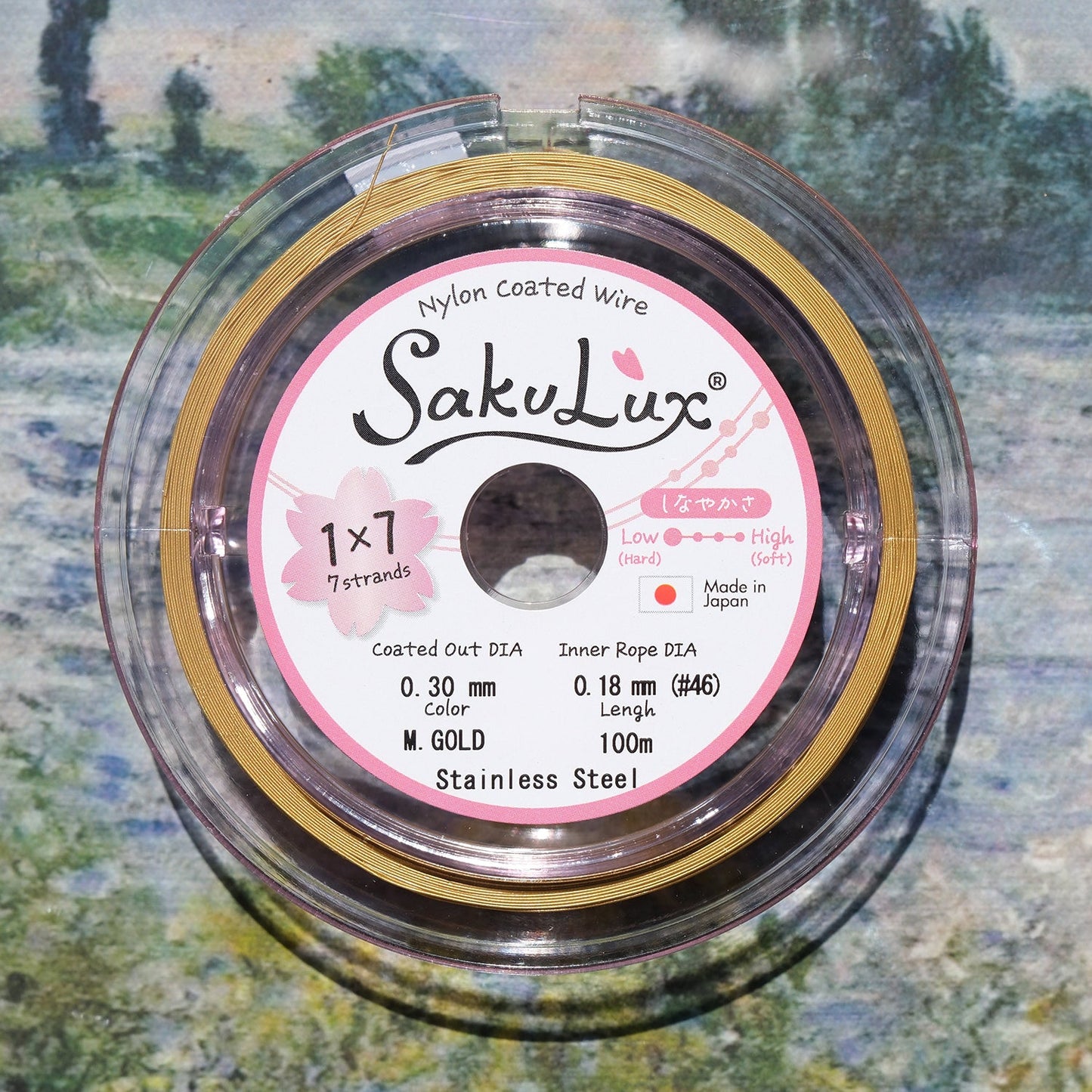 100m 0.3mm/0.4mm Japanese Imported Soft Wire 7 - Strand Steel Beading Wire for DIY Jewelry Making - BEADIFUL