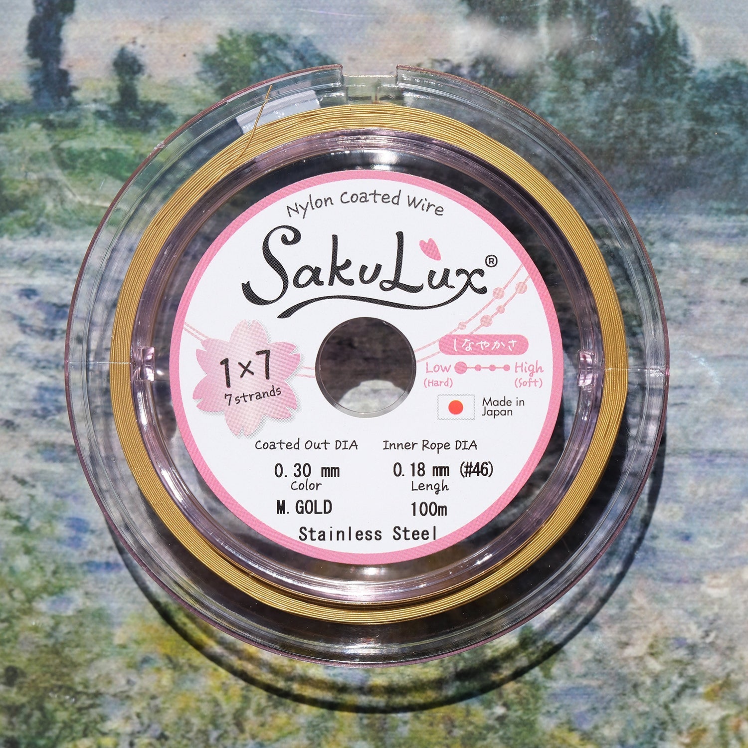 100m 0.3mm/0.4mm Japanese Imported Soft Wire 7 - Strand Steel Beading Wire for DIY Jewelry Making - BEADIFUL