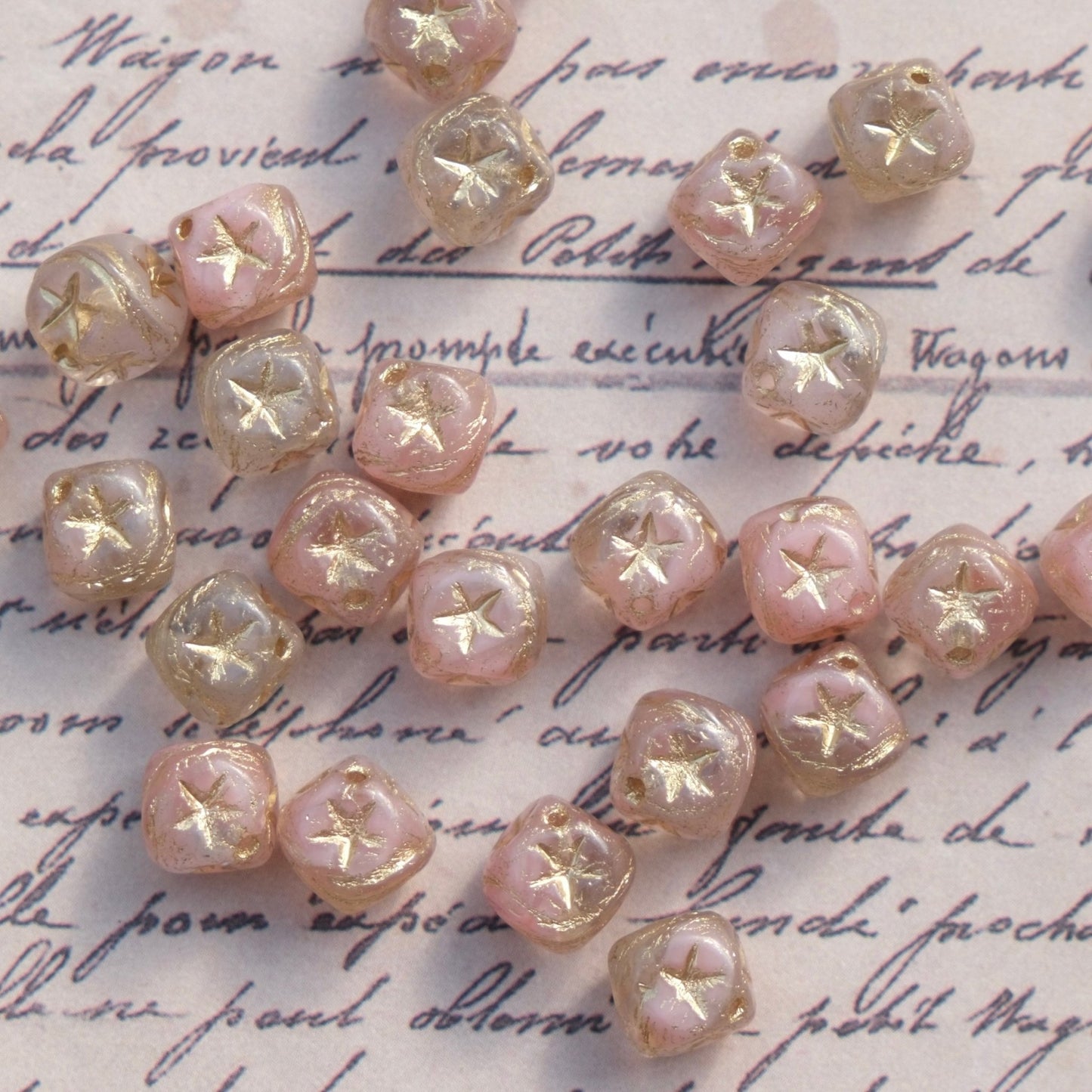 10pcs 8mm Czech Glass Beads Cube Beads Single for Jewelry Making DIY - BEADIFUL