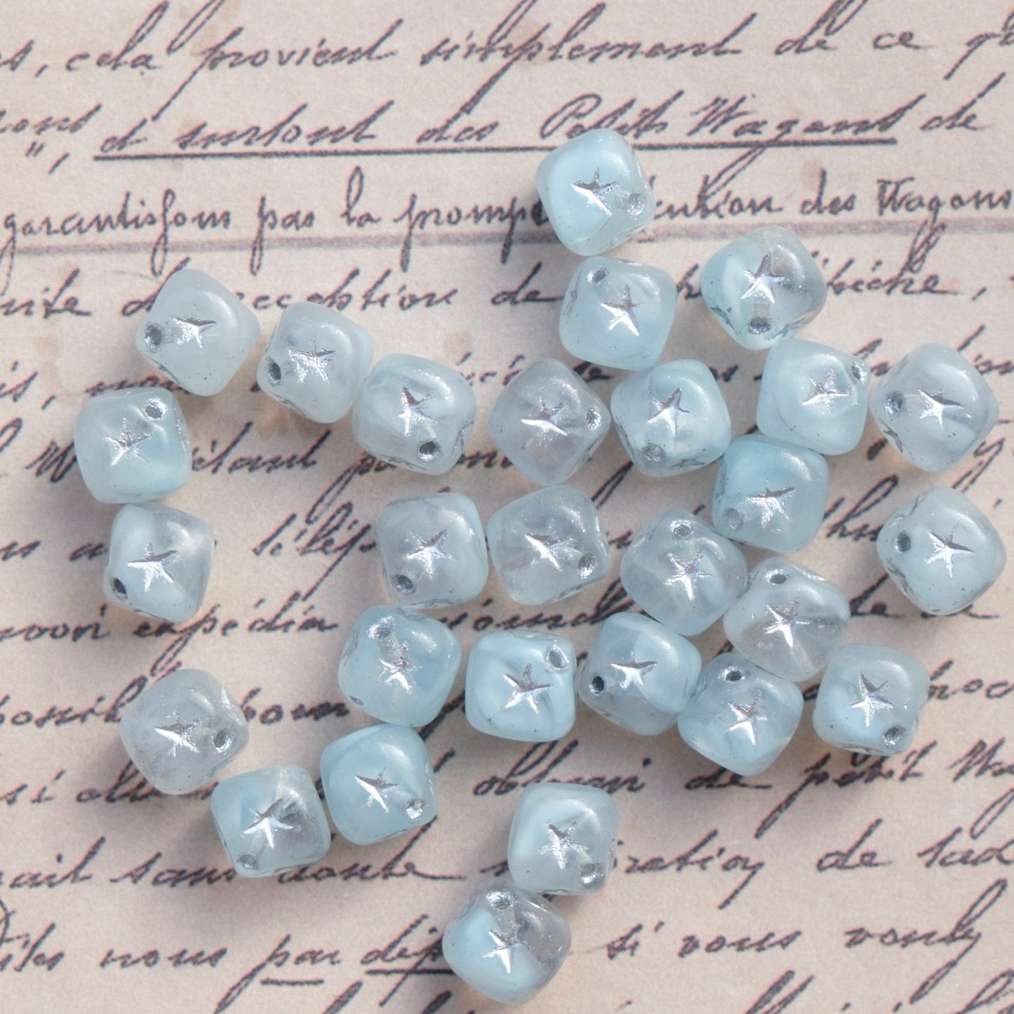 10pcs 8mm Czech Glass Beads Cube Beads Single for Jewelry Making DIY - BEADIFUL