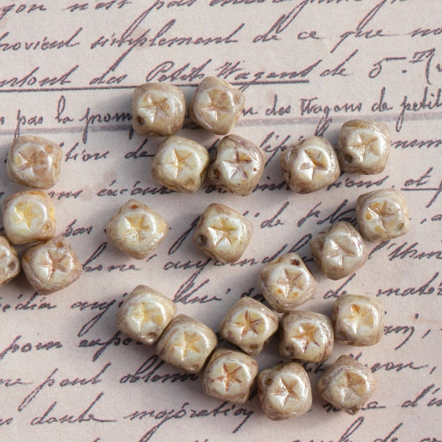 10pcs 8mm Czech Glass Beads Cube Beads Single for Jewelry Making DIY - BEADIFUL