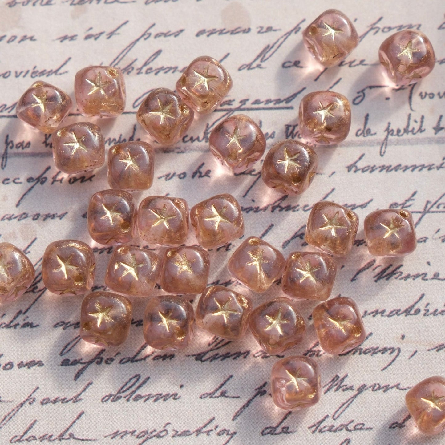 10pcs 8mm Czech Glass Beads Cube Beads Single for Jewelry Making DIY - BEADIFUL