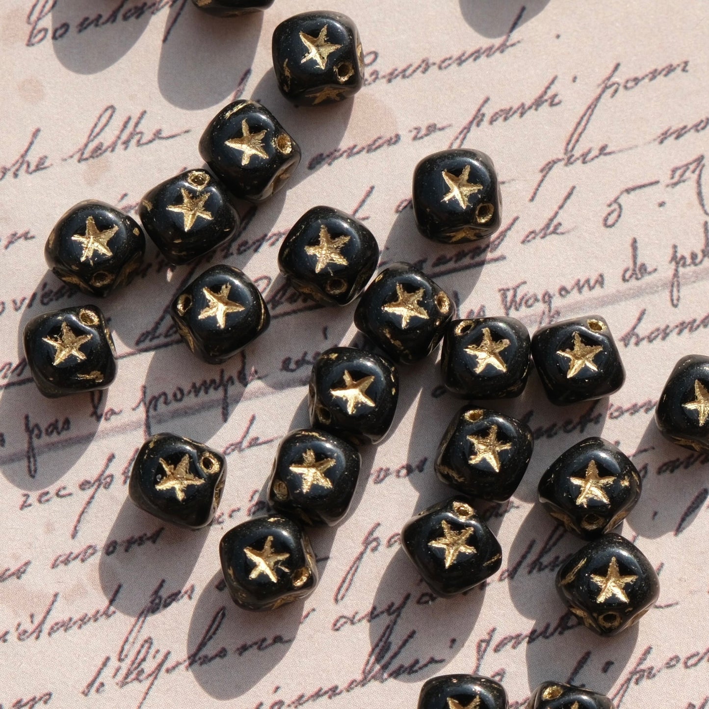 10pcs 8mm Czech Glass Beads Cube Beads Single for Jewelry Making DIY - BEADIFUL