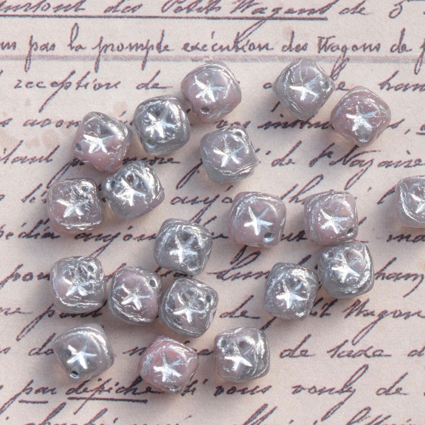 10pcs 8mm Czech Glass Beads Cube Beads Single for Jewelry Making DIY - BEADIFUL