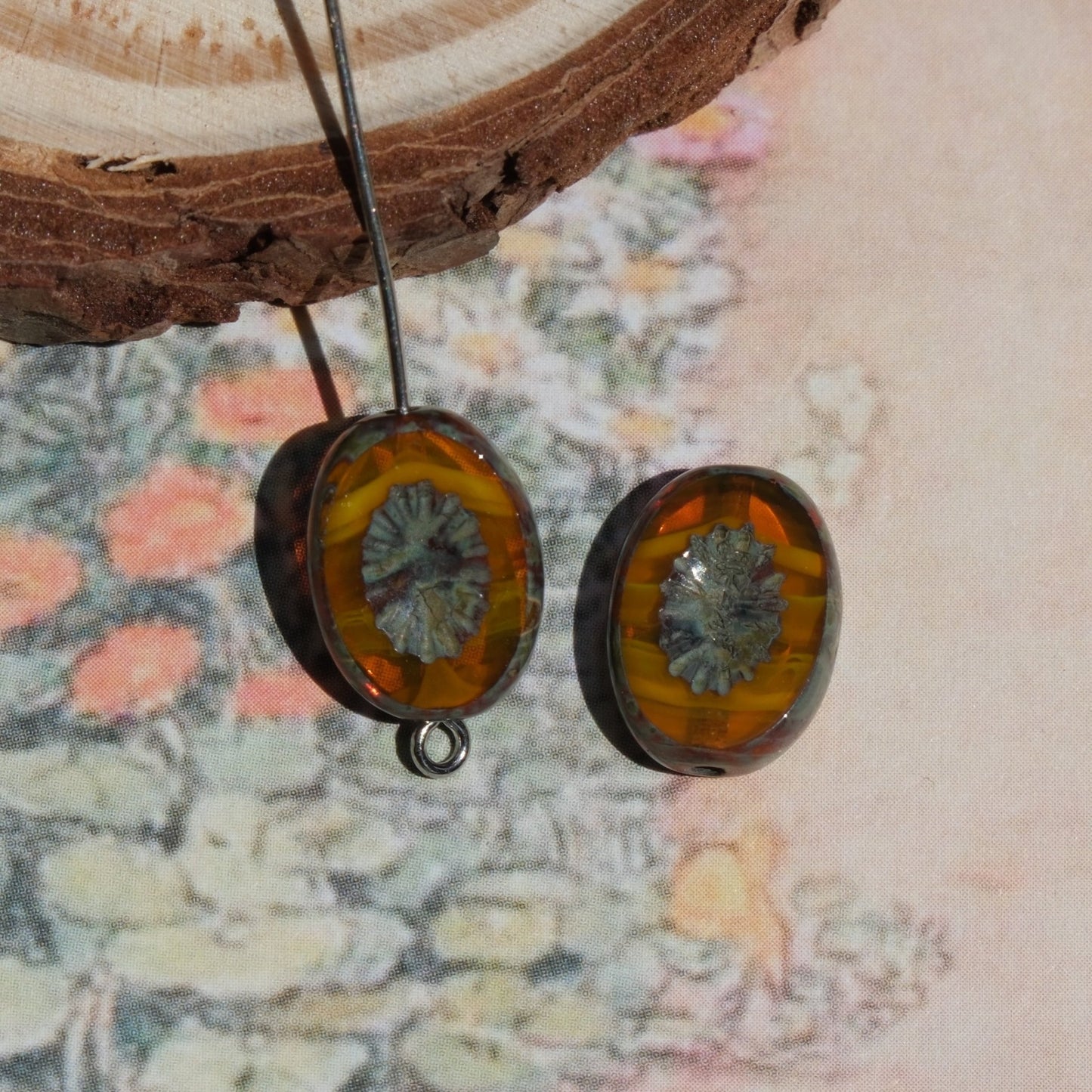 2/5pcs 14x10mm Oval Faceted Kiwi Czech Glass Beads for DIY Jewelry Making - BEADIFUL