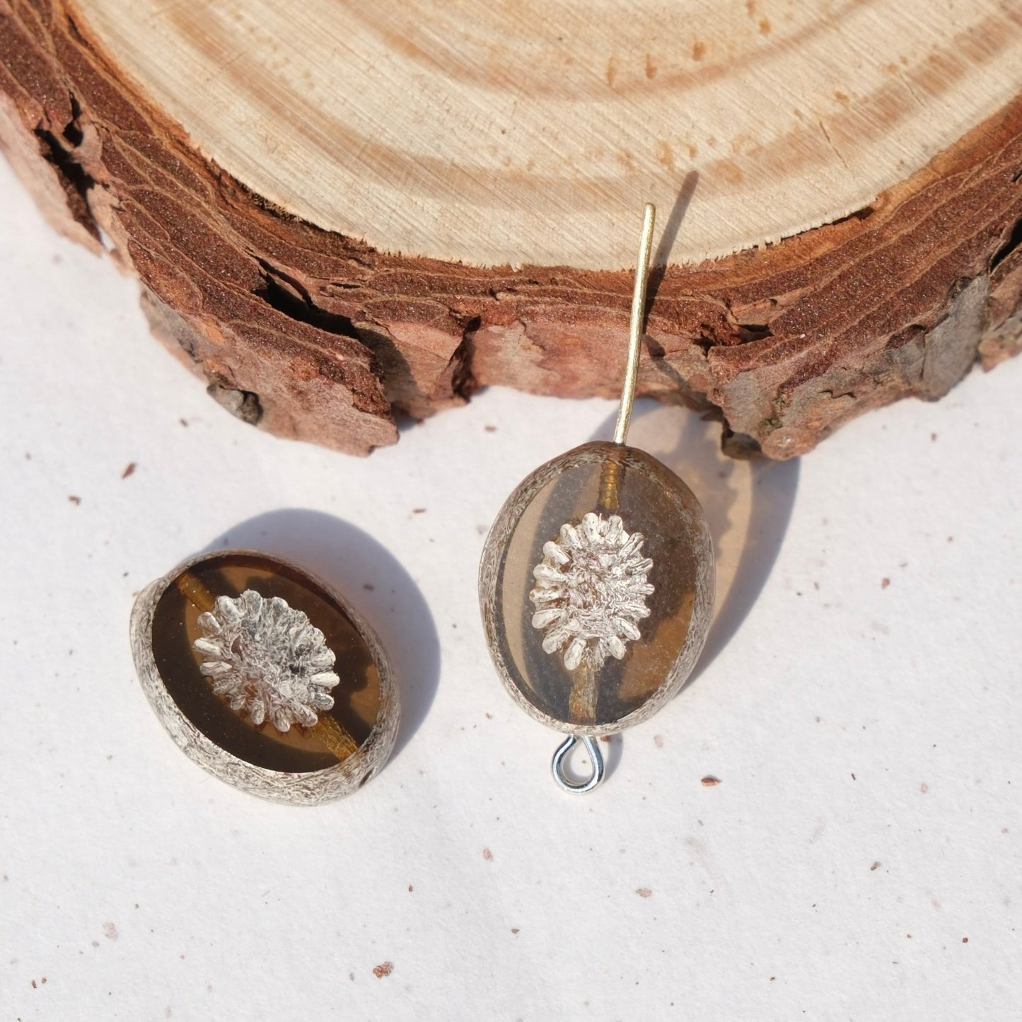 2/5pcs 14x10mm Oval Faceted Kiwi Czech Glass Beads for DIY Jewelry Making - BEADIFUL