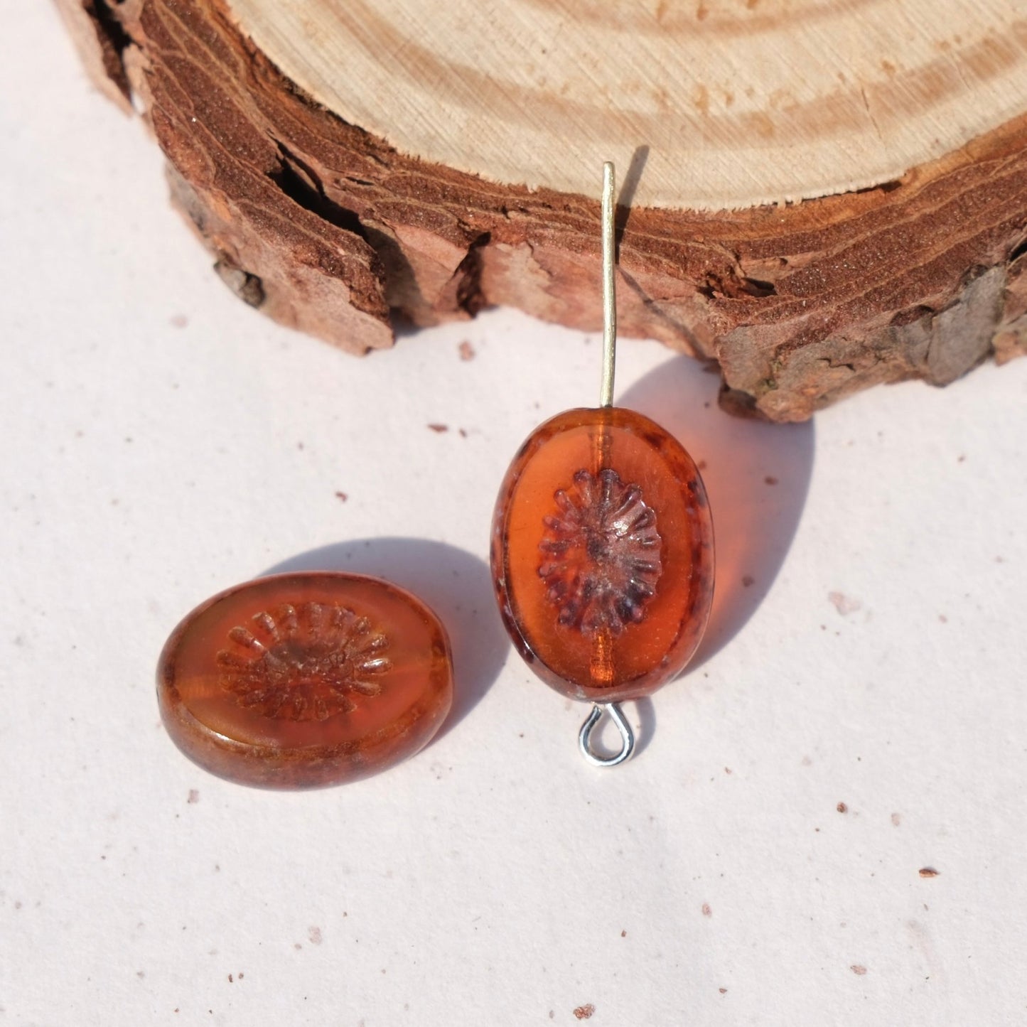 2/5pcs 14x10mm Oval Faceted Kiwi Czech Glass Beads for DIY Jewelry Making - BEADIFUL