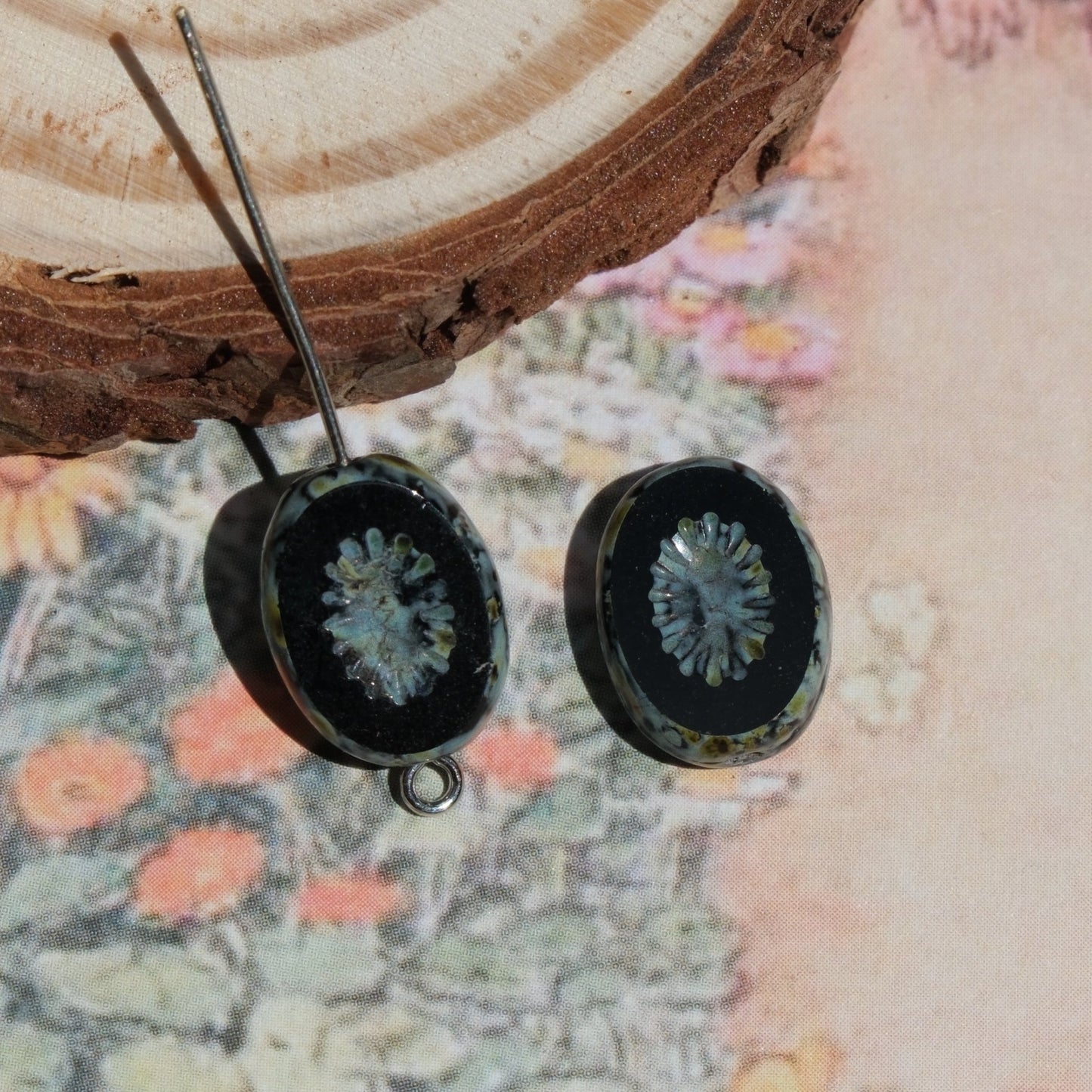 2/5pcs 14x10mm Oval Faceted Kiwi Czech Glass Beads for DIY Jewelry Making - BEADIFUL