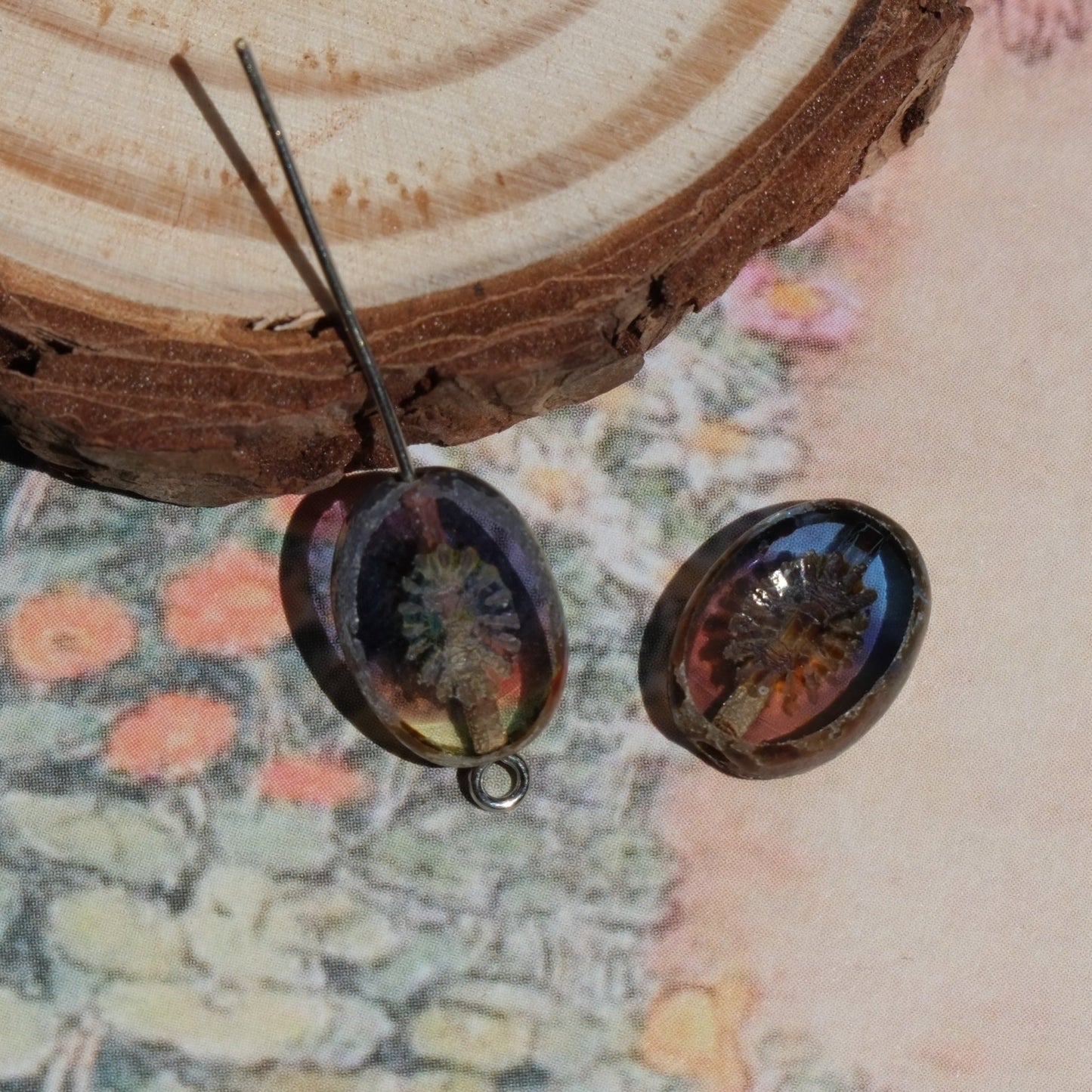 2/5pcs 14x10mm Oval Faceted Kiwi Czech Glass Beads for DIY Jewelry Making - BEADIFUL