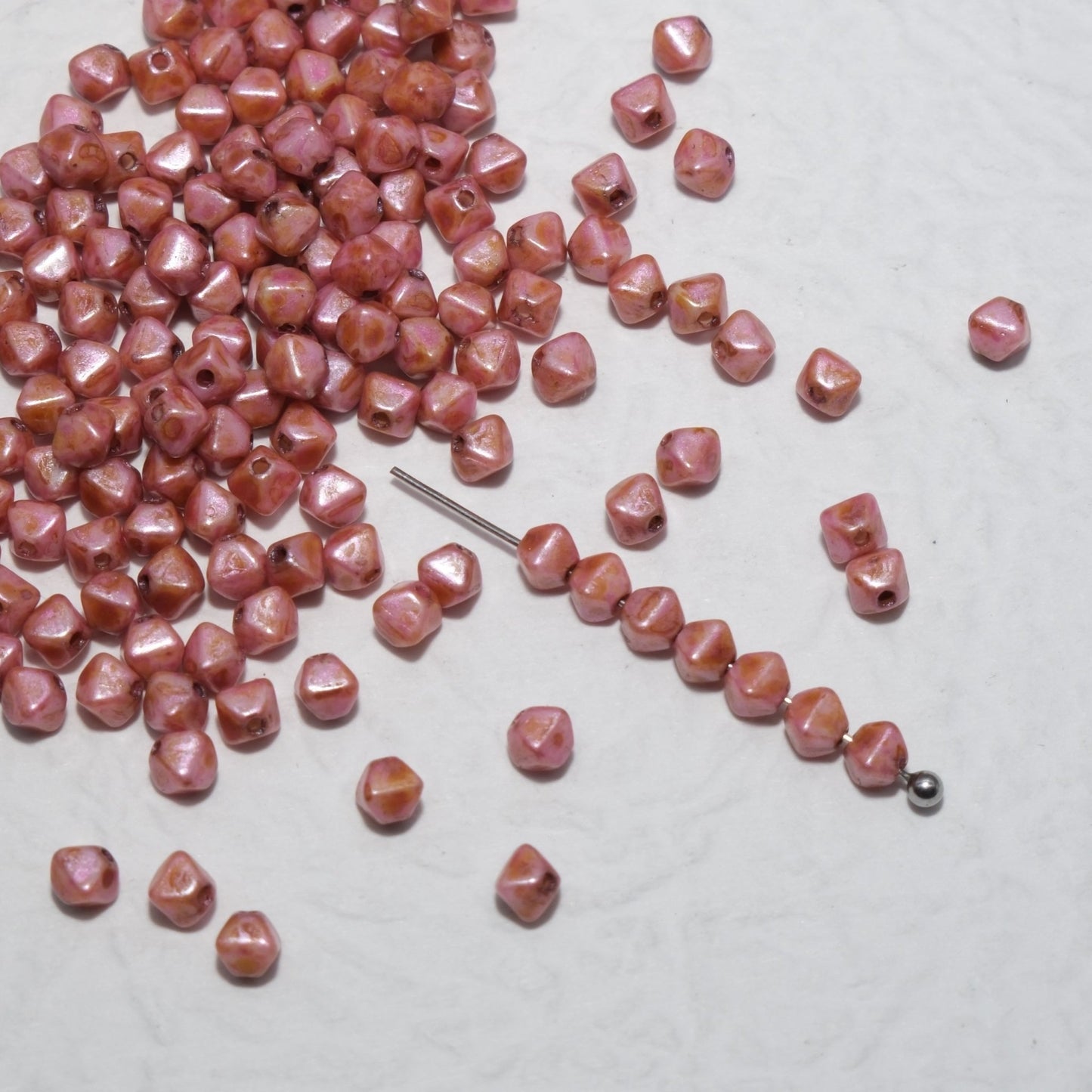 4mm 100pcs Picasso Color Series Czech Fire Polished Beads for Jewelry Making & Craft Projects Czech Glass Beads - BEADIFUL