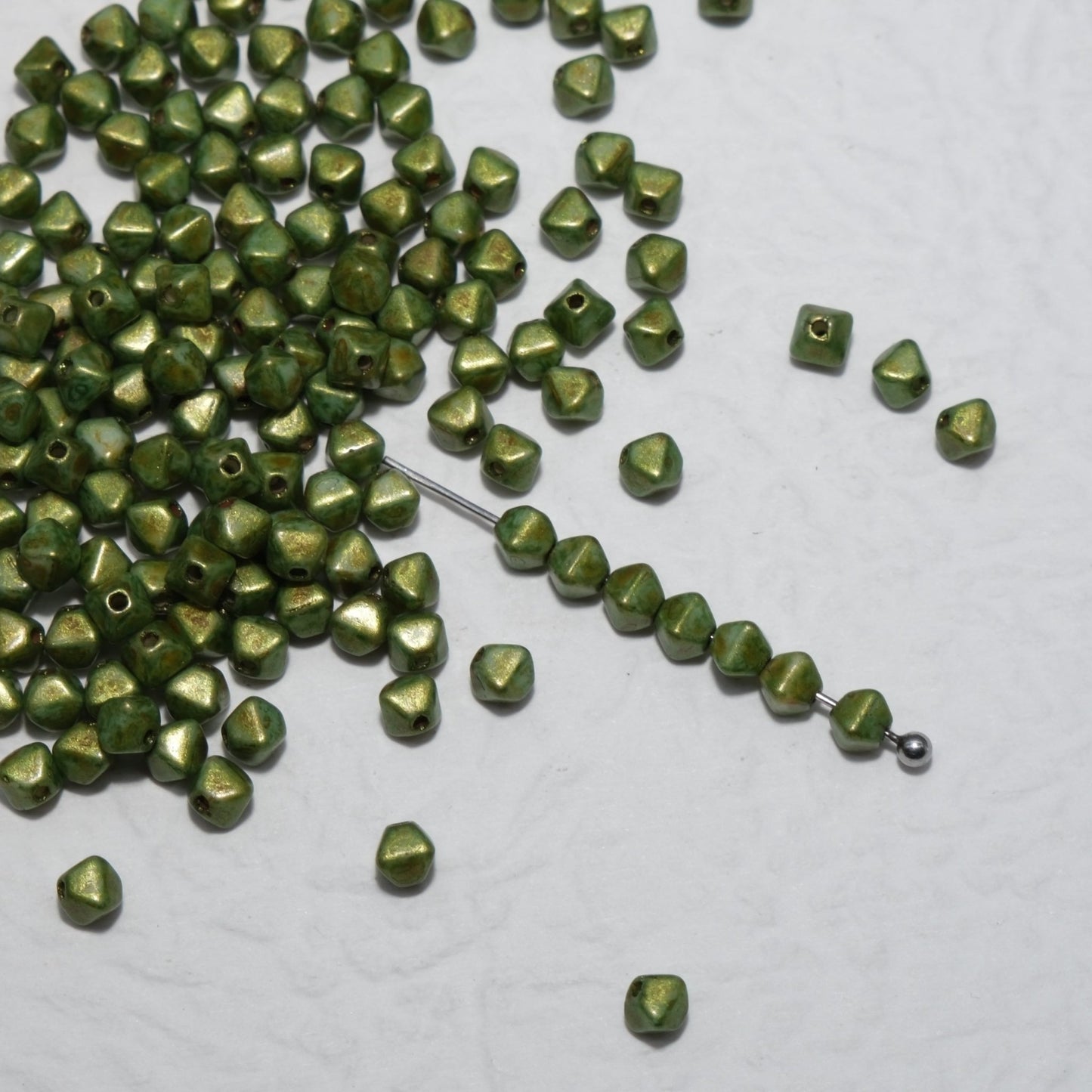 4mm 100pcs Picasso Color Series Czech Fire Polished Beads for Jewelry Making & Craft Projects Czech Glass Beads - BEADIFUL