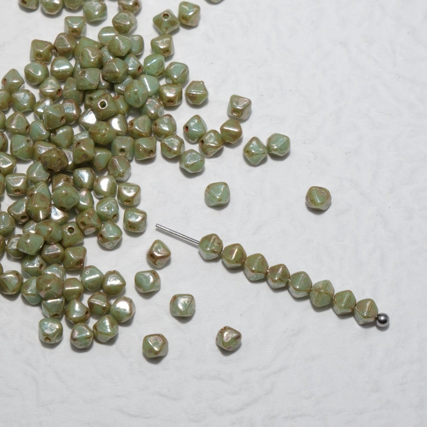 4mm 100pcs Picasso Color Series Czech Fire Polished Beads for Jewelry Making & Craft Projects Czech Glass Beads - BEADIFUL