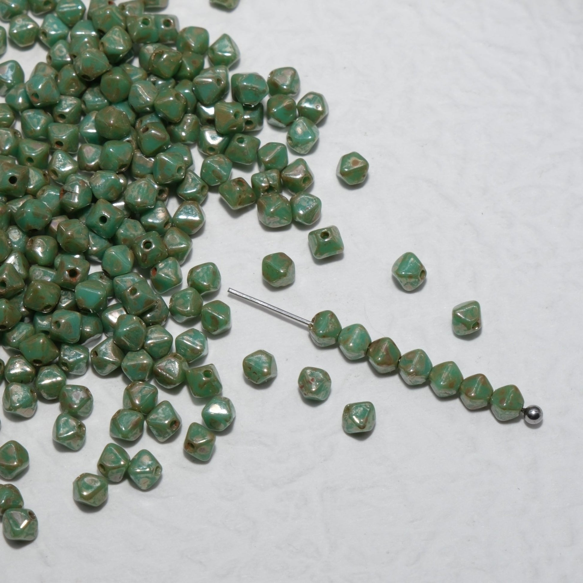 4mm 100pcs Picasso Color Series Czech Fire Polished Beads for Jewelry Making & Craft Projects Czech Glass Beads - BEADIFUL