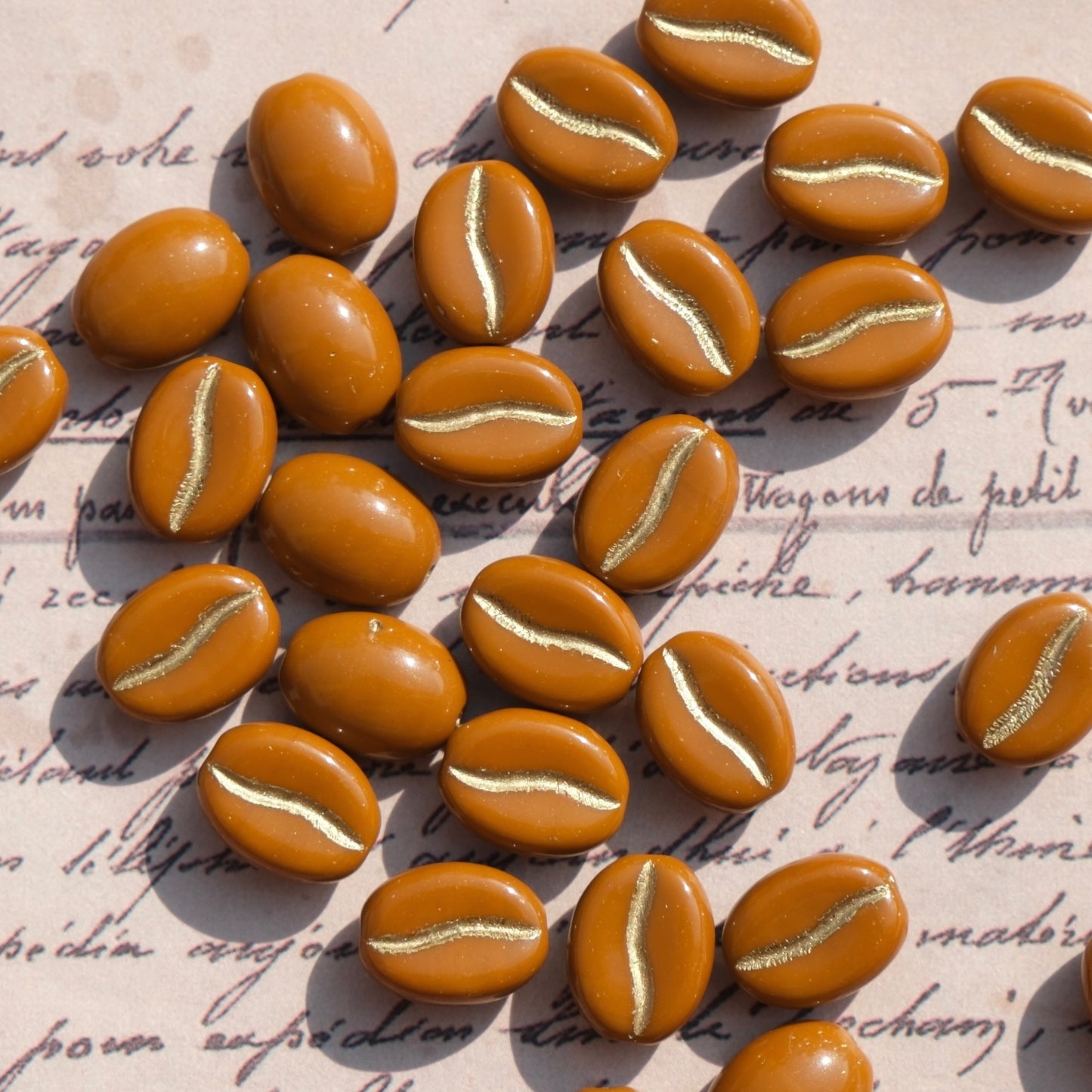 1pc 11x8mm Picasso Color Coffee Bean Czech Glass Beads for DIY Jewelry Making